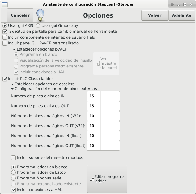 Configuración avanzada