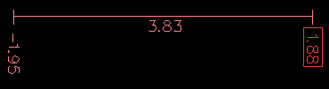 The extents of the program in x axis are shown