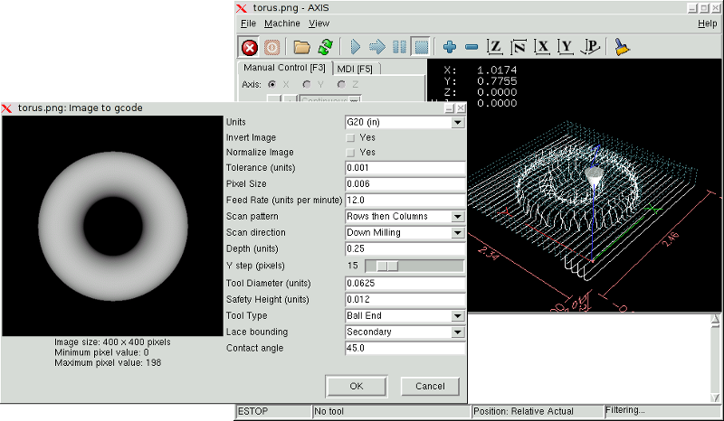 Image-to-gcode: Usiner un depth maps