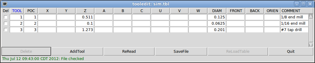 GUI del Editor de Herramientas - Descripción general