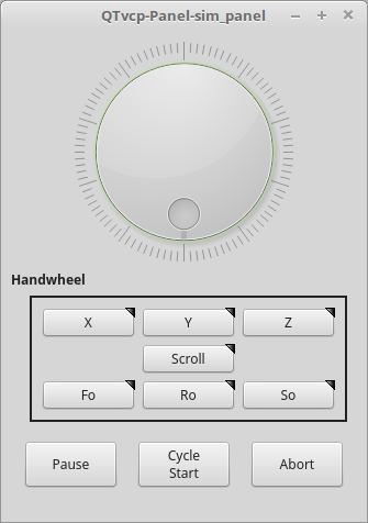 QtVCP Sim Builtin Panel