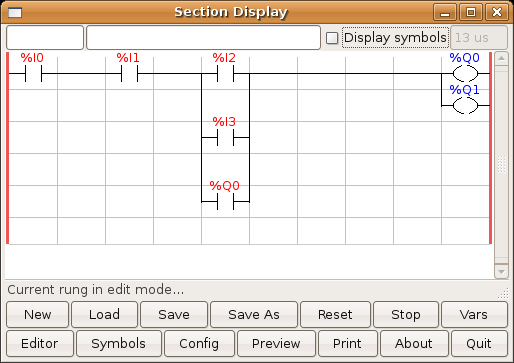 E-Stop Section Display