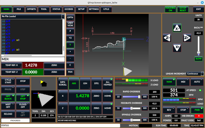 QtDragon Lathe (Drehmaschine)