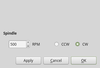 QtVCP RunFromLine: Віджет діалогового вікна «Запустити з рядка»