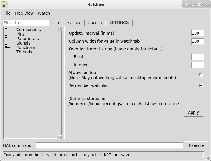 Налаштування Галшоу
