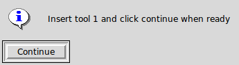 Вікно ручної зміни інструменту