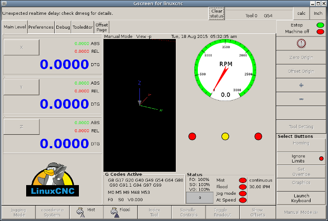 Gscreen, a configurable base touch screen GUI