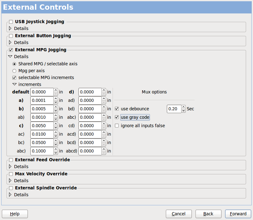 External Controls