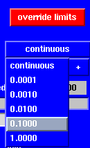 TkLinuxCNC Override Limits and Jogging increments example