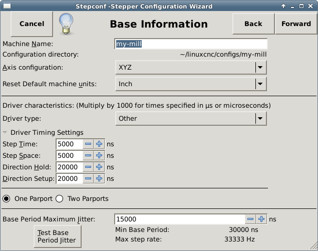 Basic Information Page