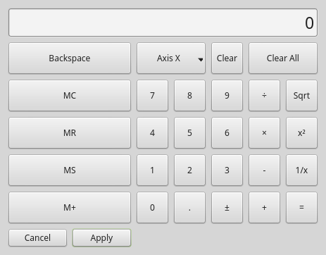 QtVCP CalculatorDialog: Calculator Dialog Widget