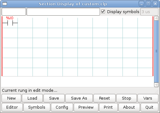 Abschnitt Display mit Input