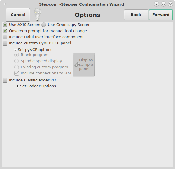 Advanced Options Configuration